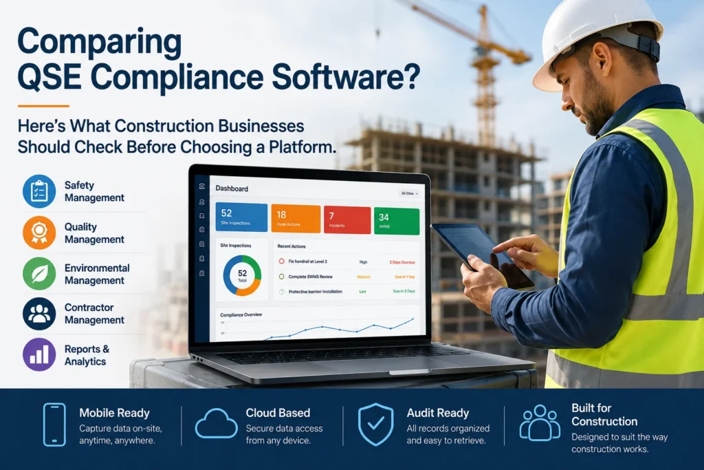 QSE compliance software for construction