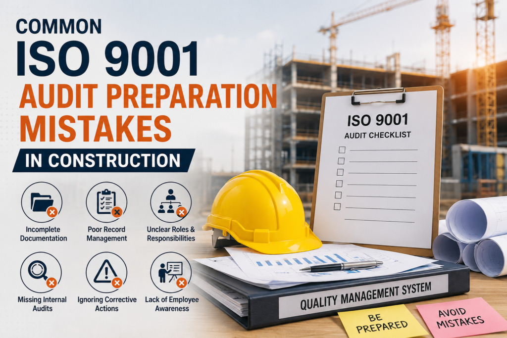 Common ISO 9001 Audit Preparation Mistakes in Construction