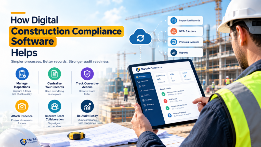 visual representation of How Digital Construction Compliance Software Helps
