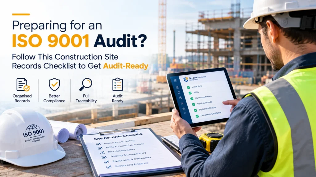 ISO 9001 audit checklist for construction