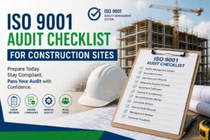 ISO 9001 audit checklist for construction