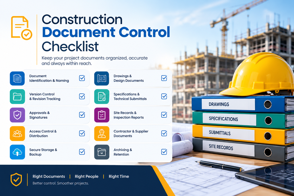 visual representation of Construction Document Control Checklist